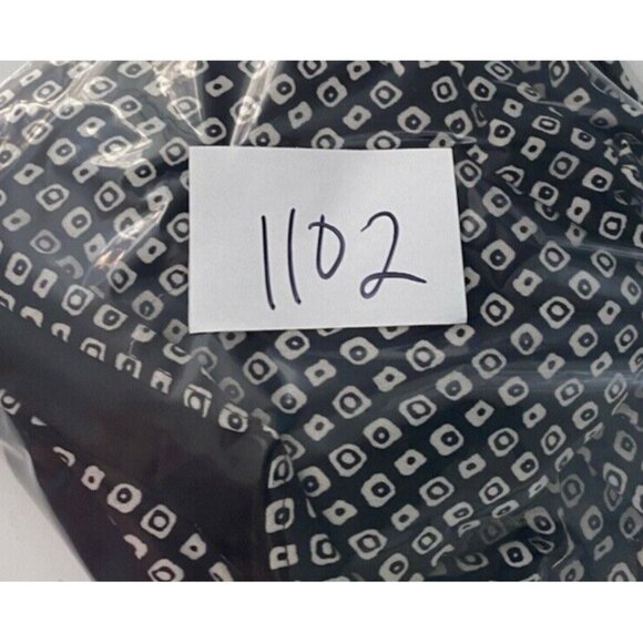 Ann Taylor LOFT Womens Blouse Black White V Neck Flowy Shift Split Back Lined PL - Picture 10 of 10